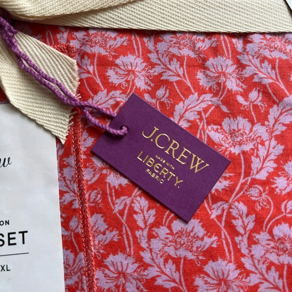 J.Crew Duval set limited edition twin/twin extra large liberty print